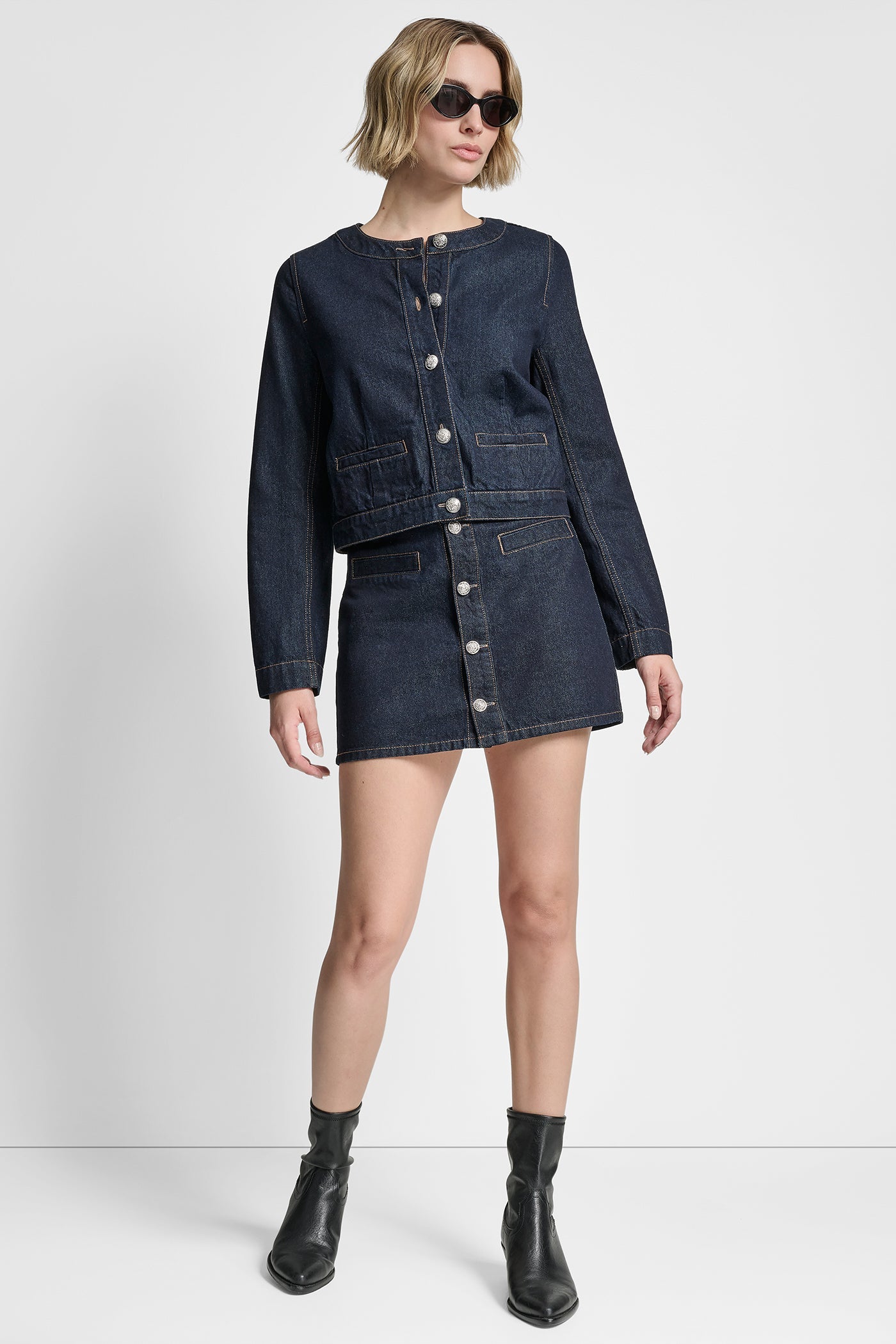 DENIM CARDIGAN