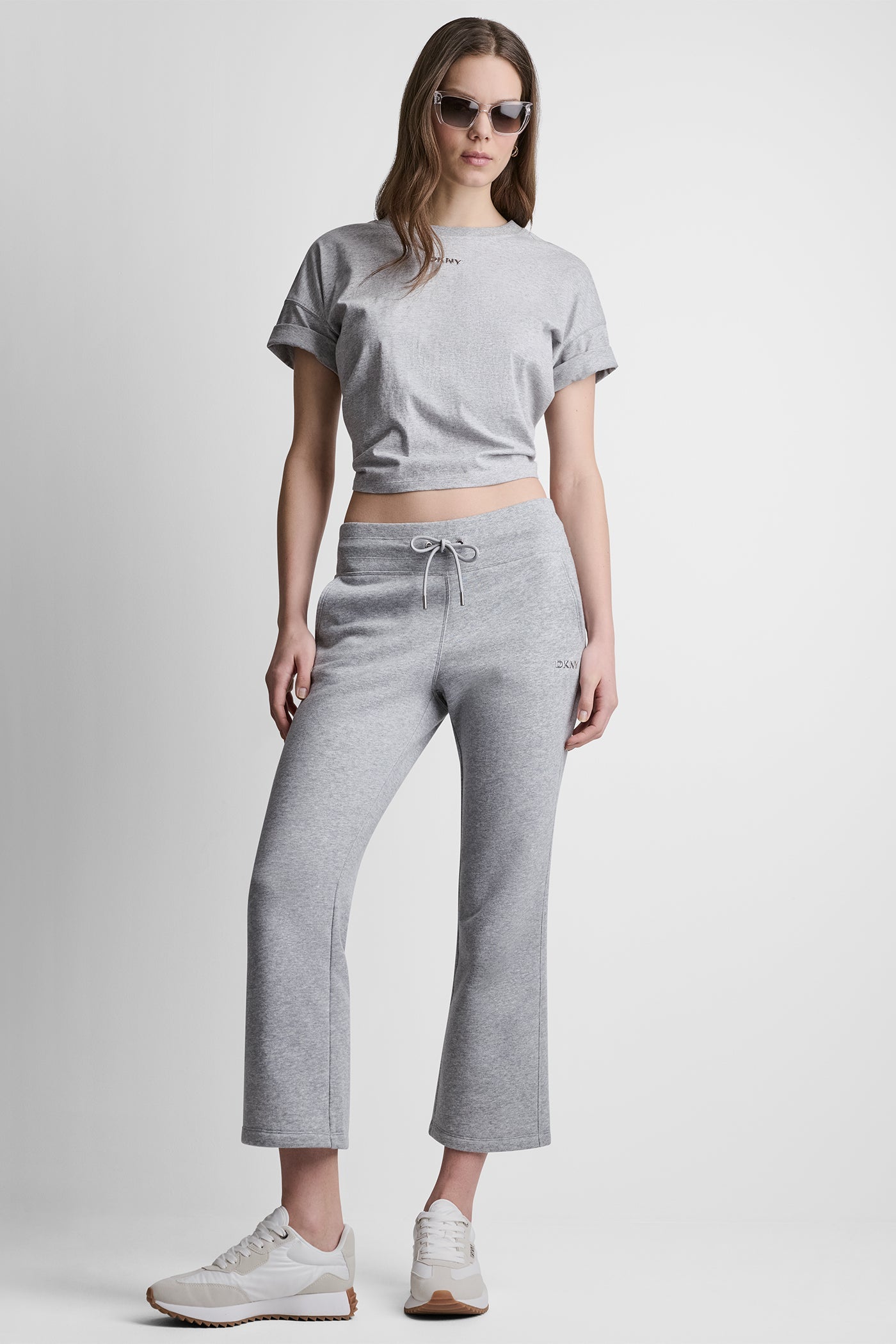 METALLIC BUBBLE LOGO FLARE PANT