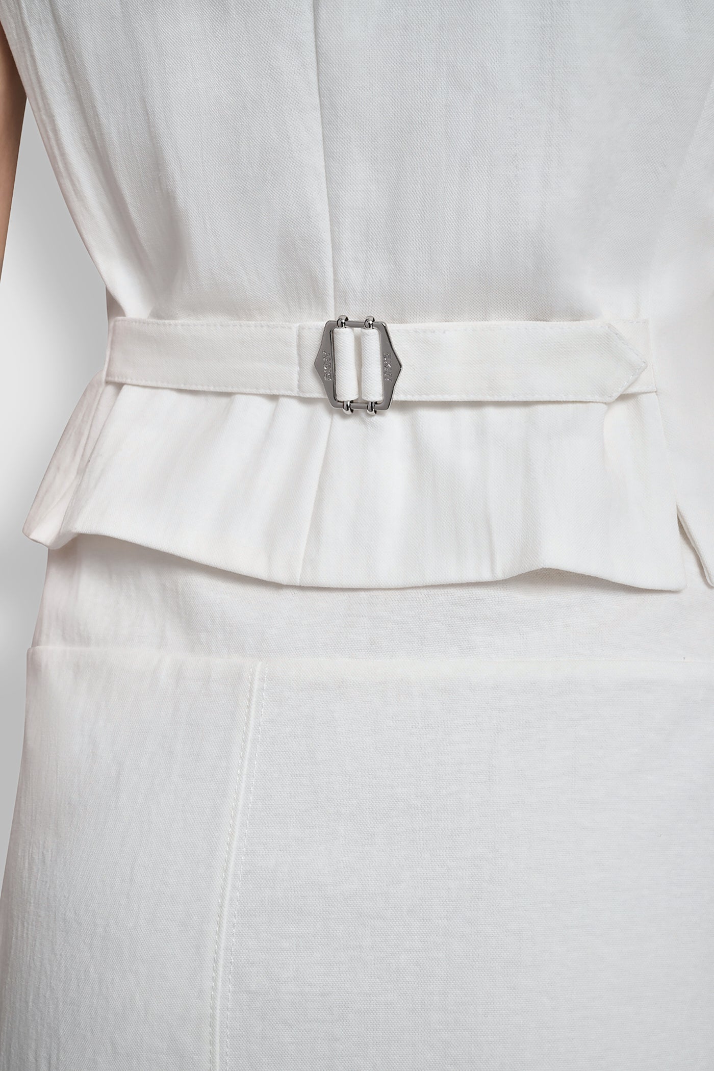 PIQUÉ BUTTON-FRONT VEST
