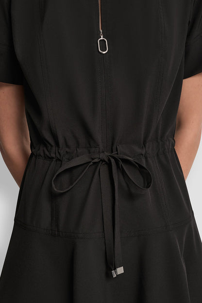 FIT & FLARE MIDI SHIRT DRESS