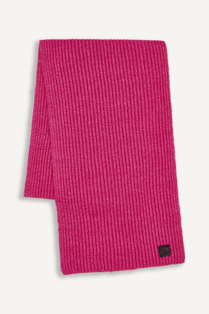 SHAKER STITCH RIB SCARF
