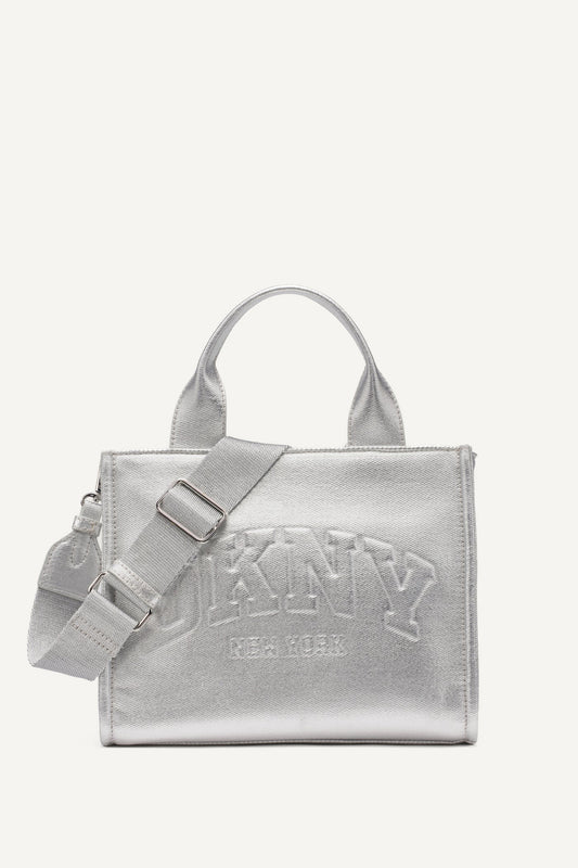 HADLEE SMALL METALLIC LOGO TOTE