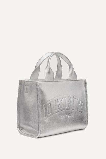 HADLEE SMALL METALLIC LOGO TOTE