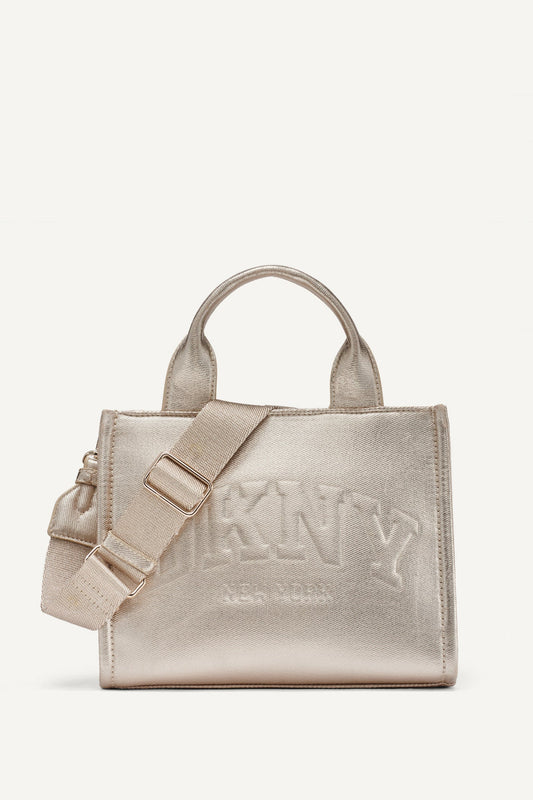 HADLEE SMALL METALLIC LOGO TOTE