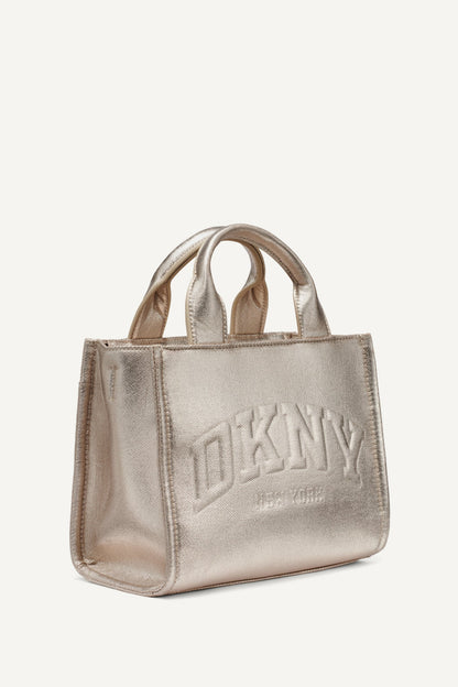 HADLEE SMALL METALLIC LOGO TOTE