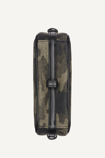 NELL LOGO EMBOSSED CAMO CAMERA BAG