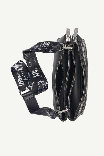TINSLEY GRAFFITI LOGO CROSSBODY