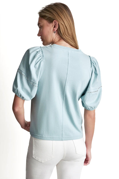 DOME STUDS MINI RUFFLE SHIRT