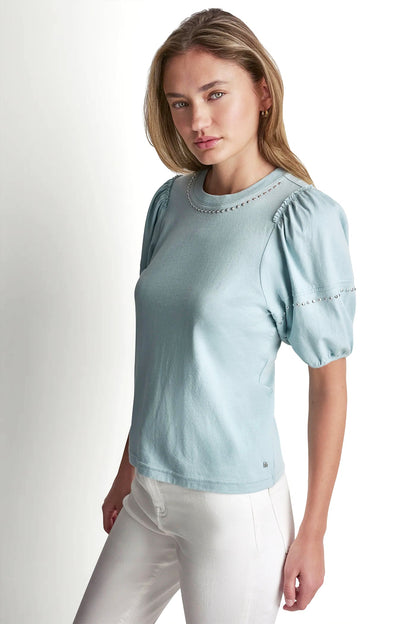 DOME STUDS MINI RUFFLE SHIRT