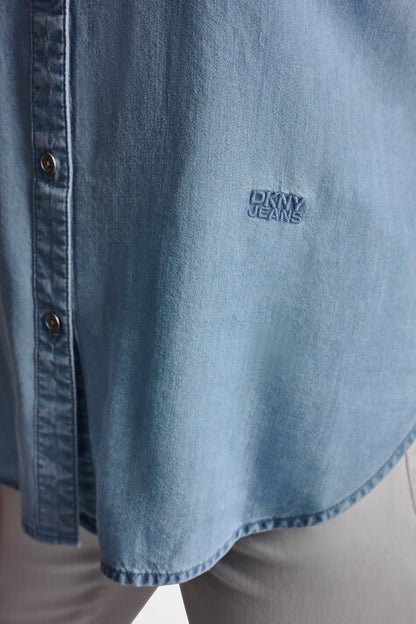 GARMENT DYE BUTTON-FRONT SHIRT