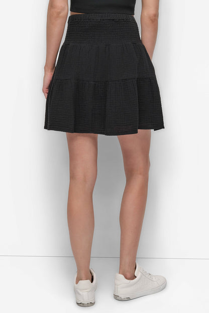 SMOCKED WAIST SKIRT