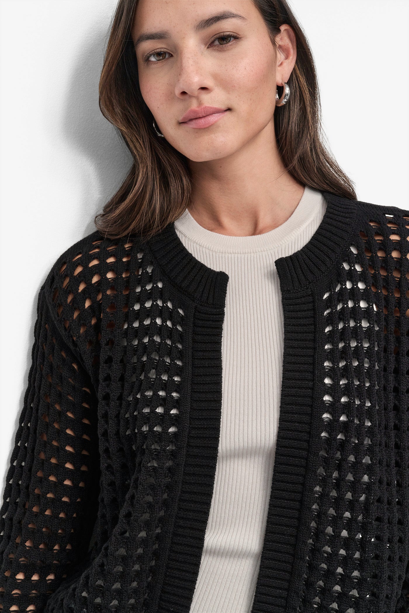 OPEN STITCH CARDIGAN