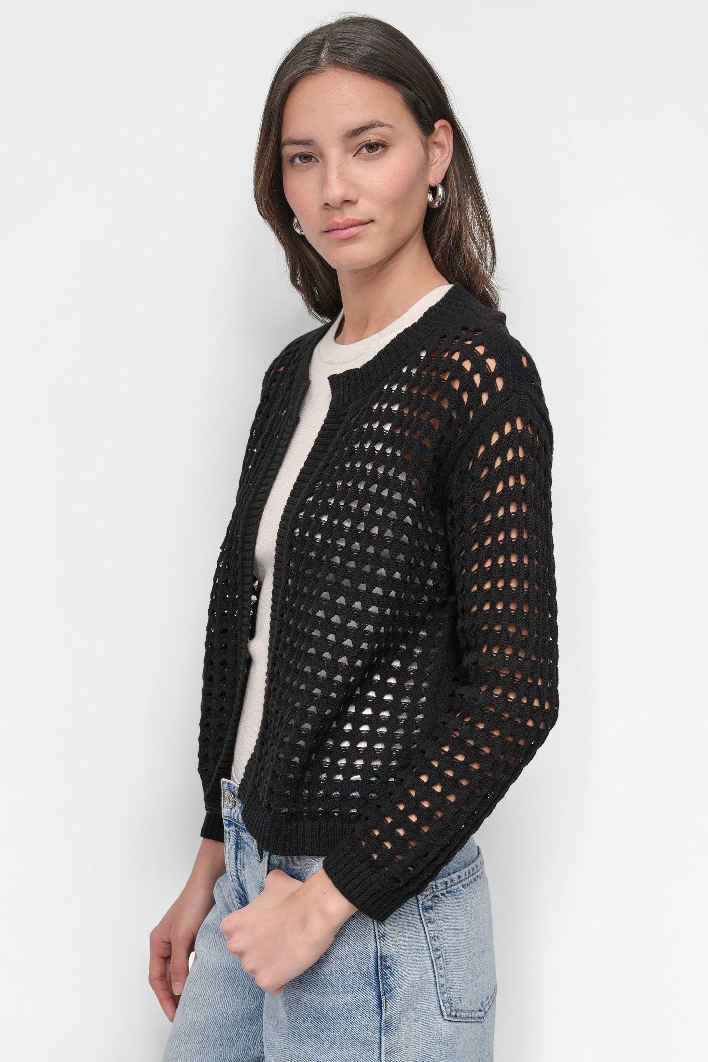 OPEN STITCH CARDIGAN