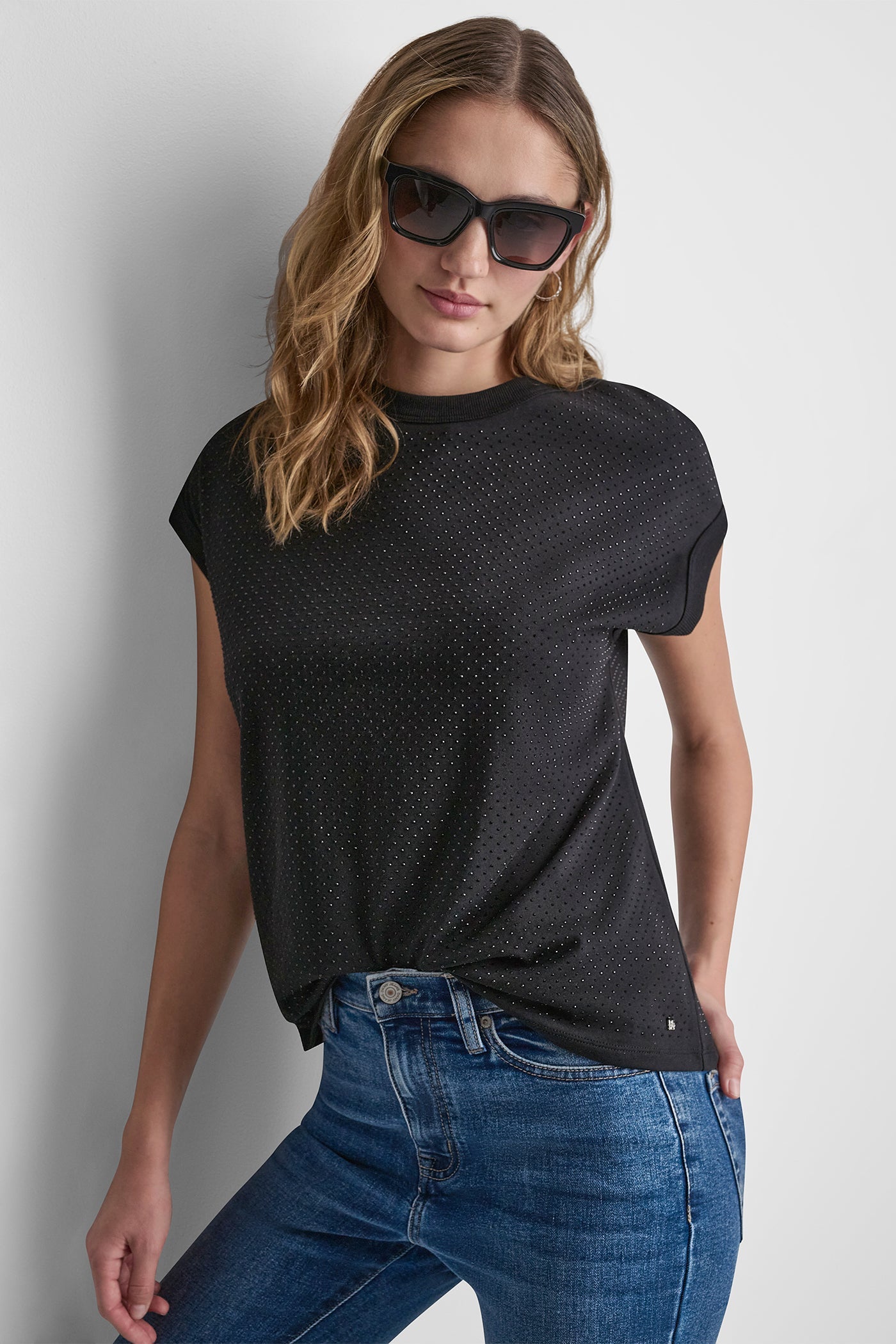 RHINESTONE EMBELLISHED TANK TOP