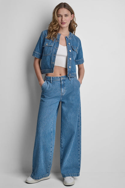 PATCH POCKET DENIM SHIRT JACKET