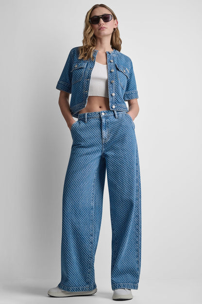 PATCH POCKET DENIM SHIRT JACKET