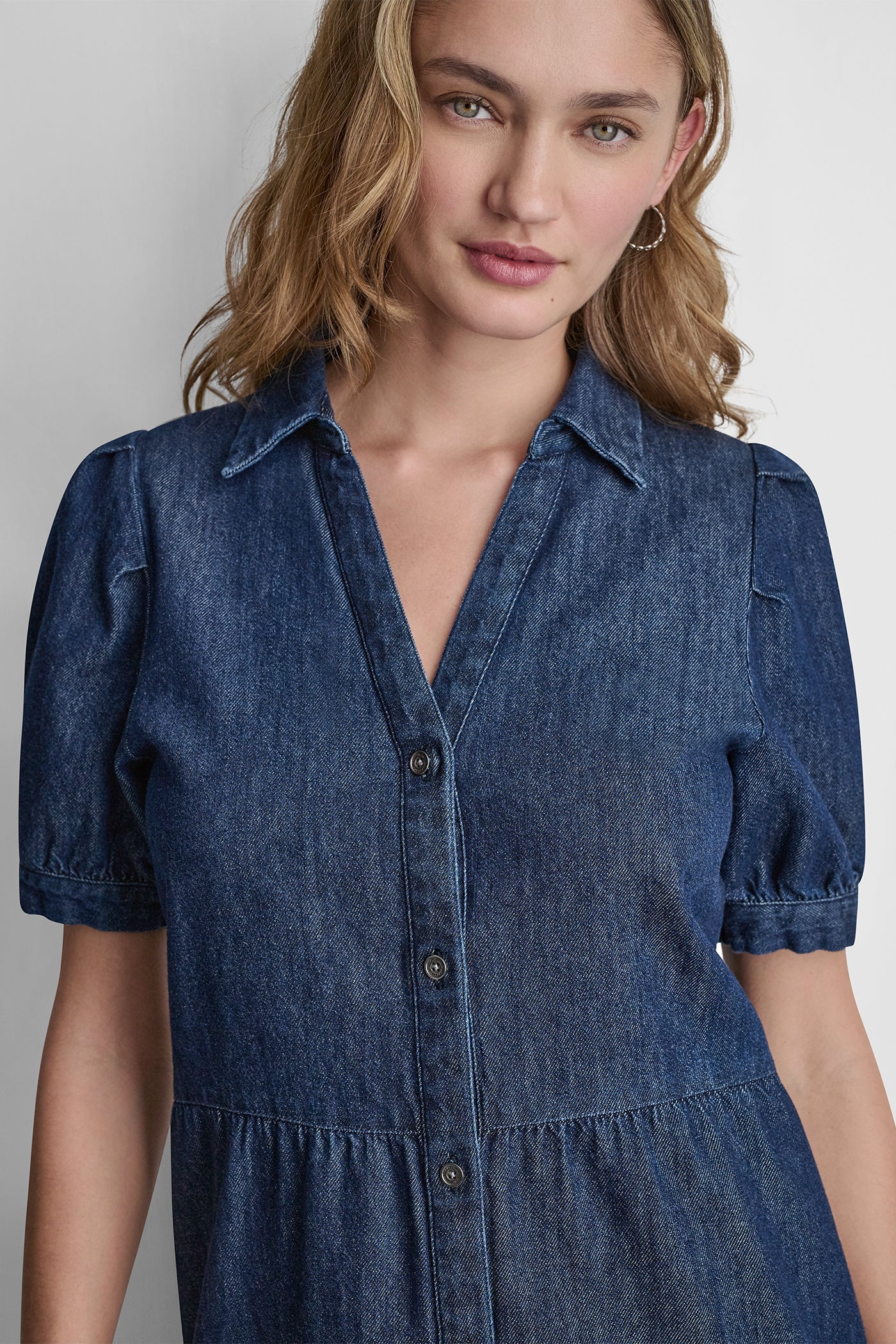 DENIM MINI DRESS