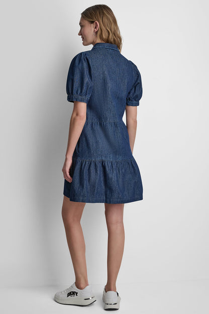 DENIM MINI DRESS