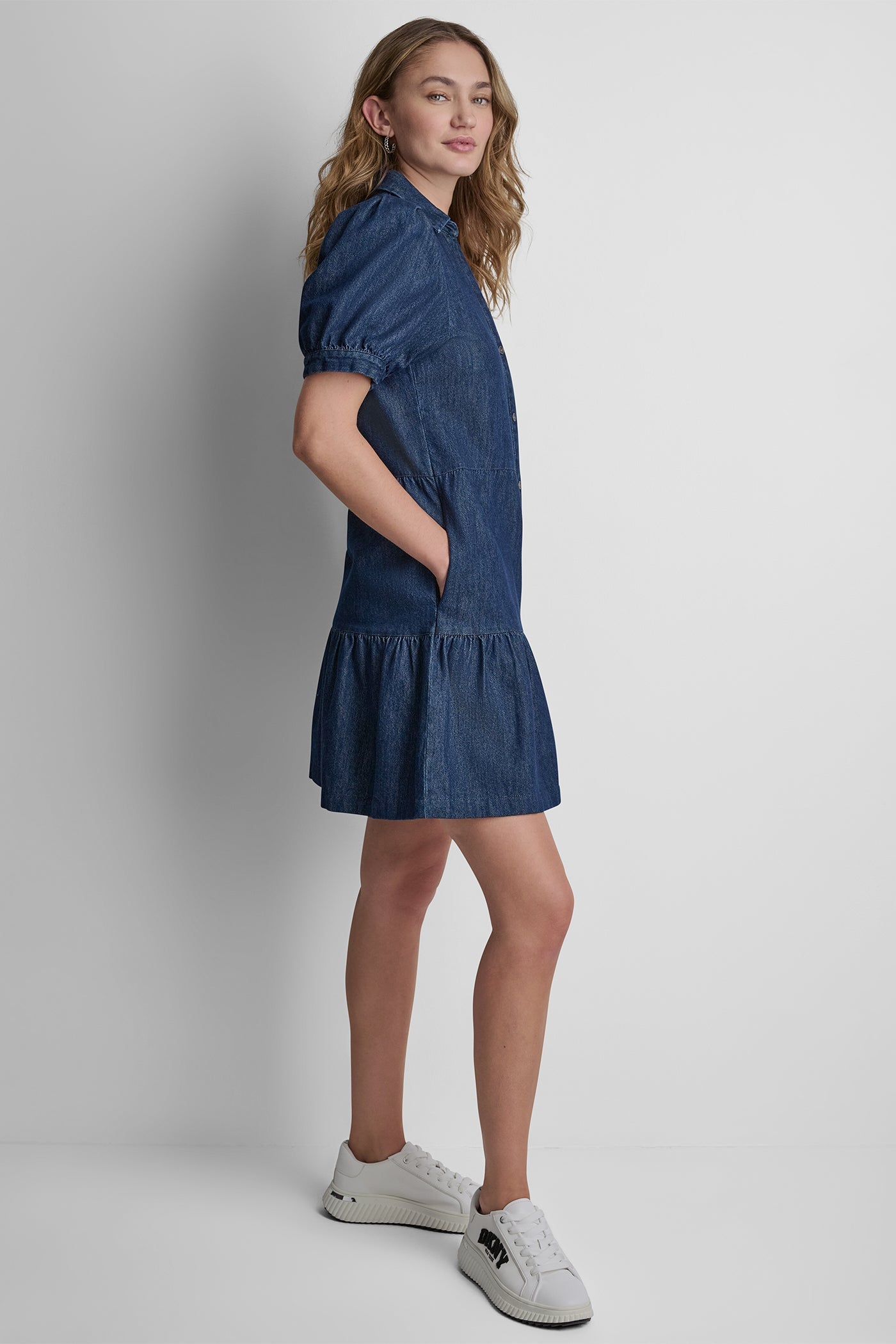 DENIM MINI DRESS