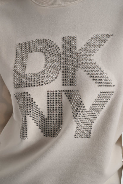 EMBELLISHED LOGO SWEATSHIRT