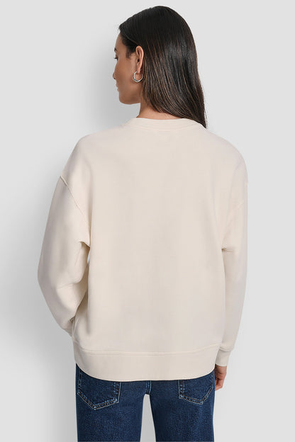 EMBELLISHED LOGO SWEATSHIRT