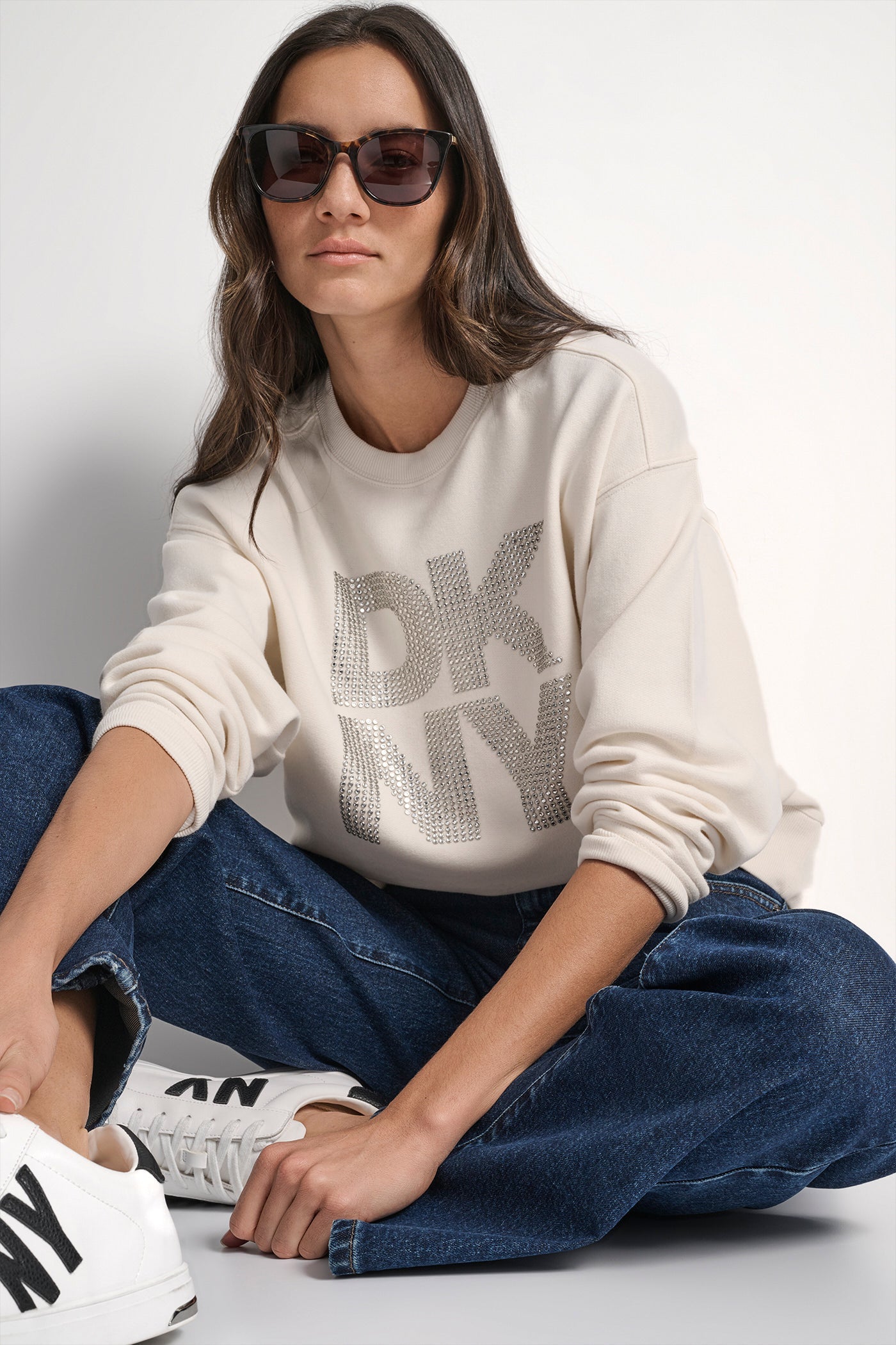 EMBELLISHED LOGO SWEATSHIRT