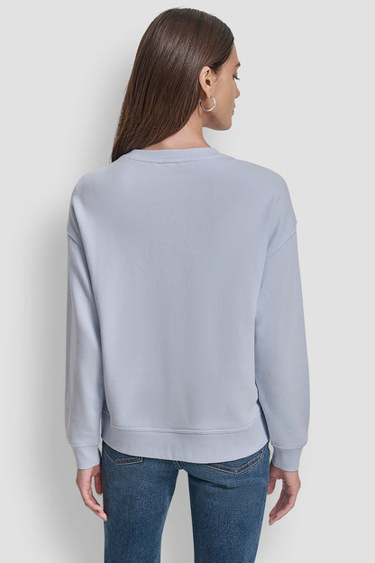 EMBELLISHED LOGO SWEATSHIRT