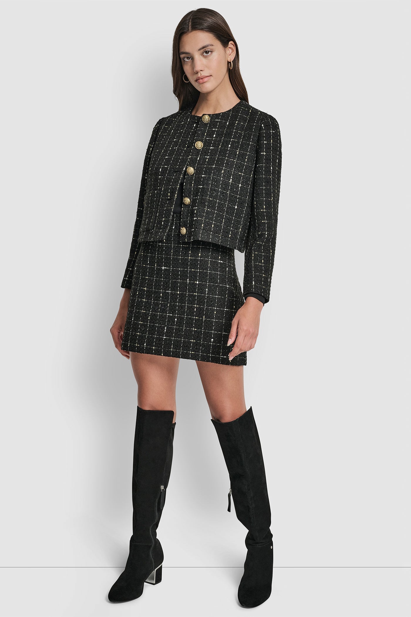BOUCLE TWEED MINI SKIRT