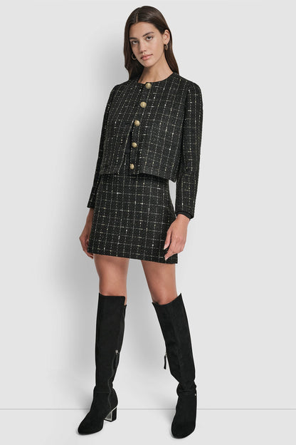BOUCLE TWEED MINI SKIRT