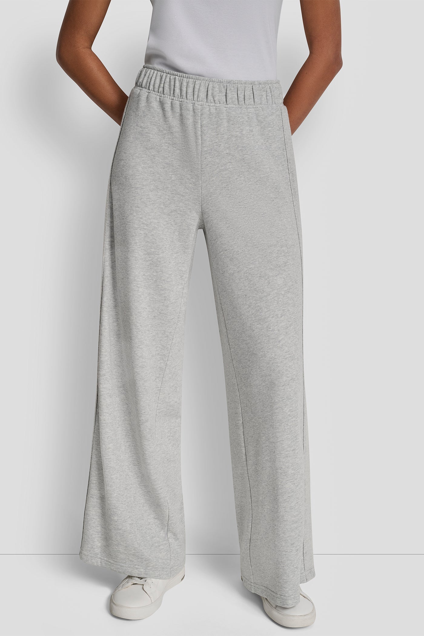 SEQUIN STRIPE WIDE LEG PANT