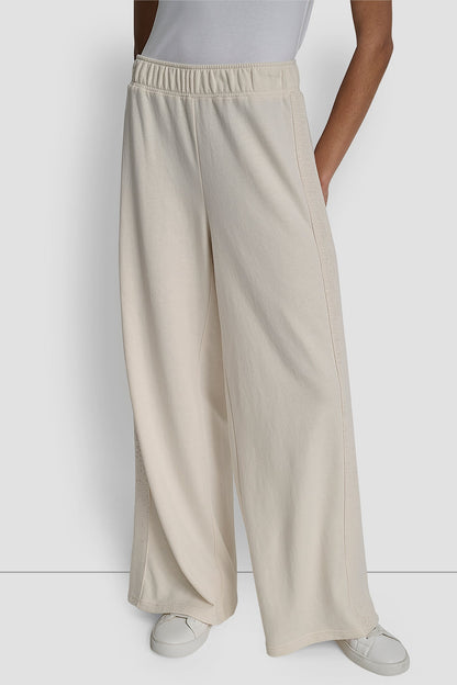 SEQUIN STRIPE WIDE LEG PANT