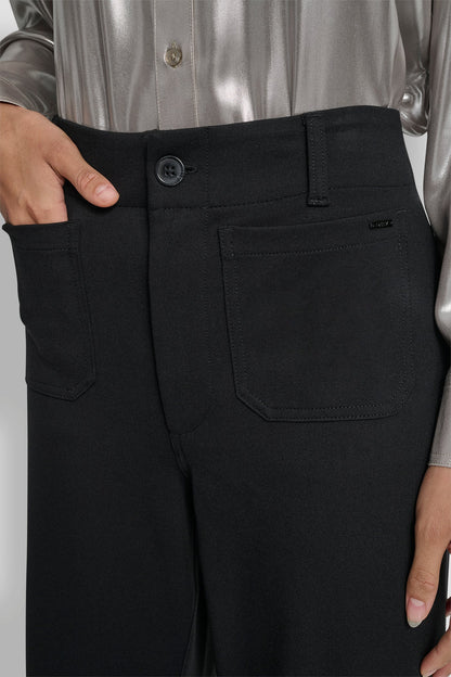HIGH-RISE CROPPED WIDE LEG PANT