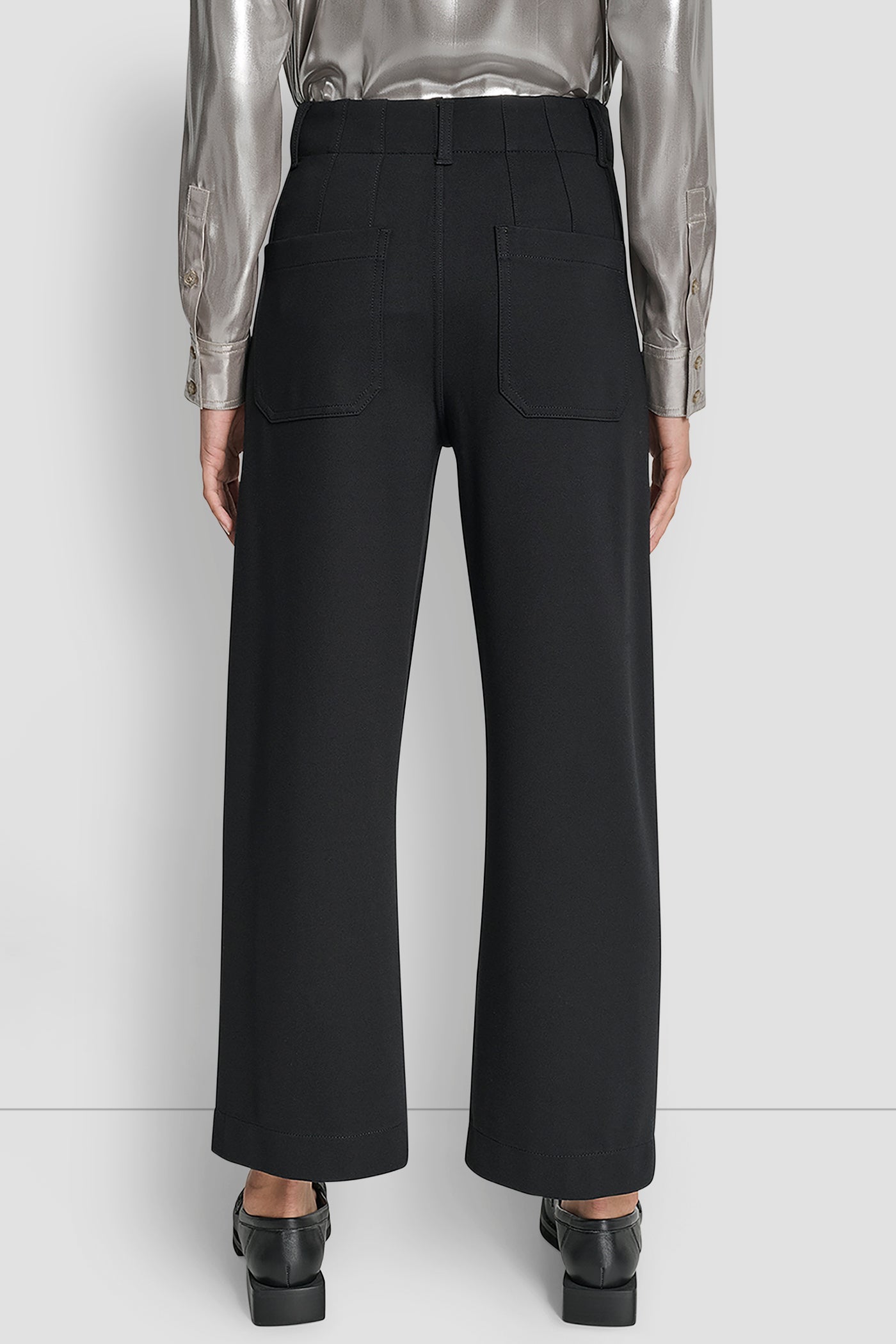 HIGH-RISE CROPPED WIDE LEG PANT