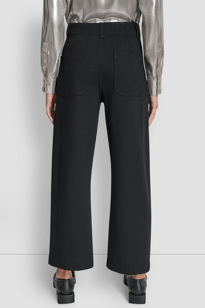 HIGH-RISE CROPPED WIDE LEG PANT