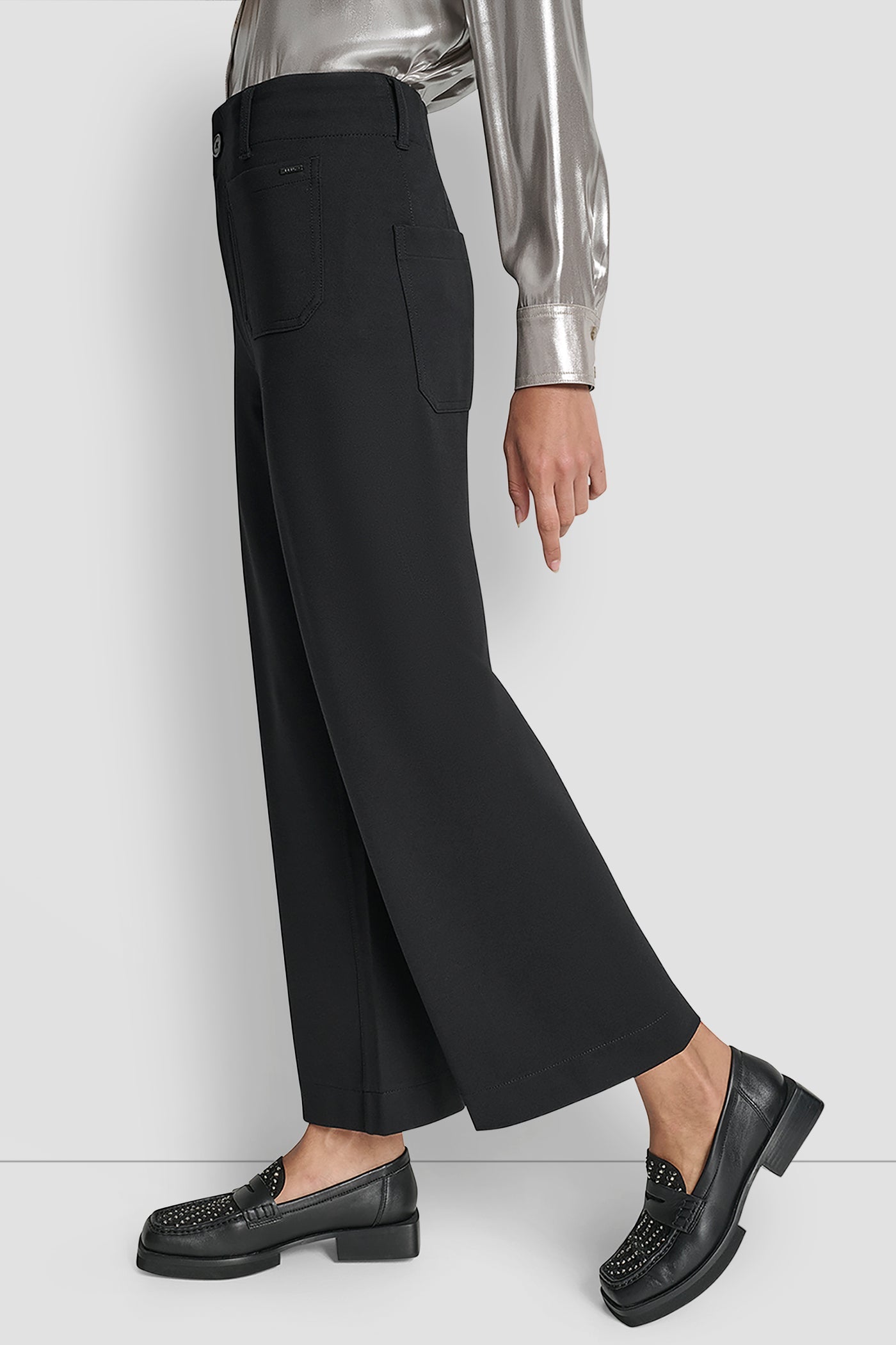 HIGH-RISE CROPPED WIDE LEG PANT