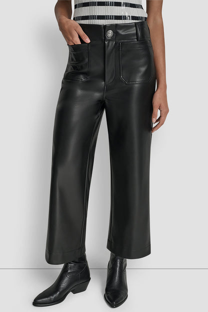 HIGH-RISE CROPPED WIDE LEG PANT