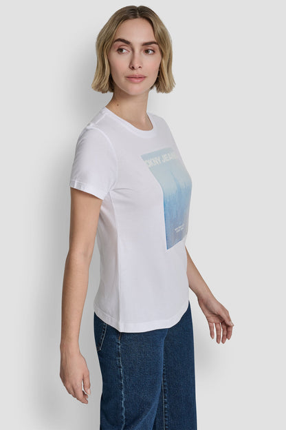 SEQUIN GRAPHIC LOGO TEE