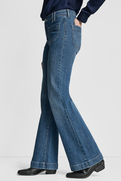 HIGH-RISE RELAXED FLARE WITH POCKETS