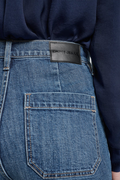 HIGH-RISE RELAXED FLARE WITH POCKETS