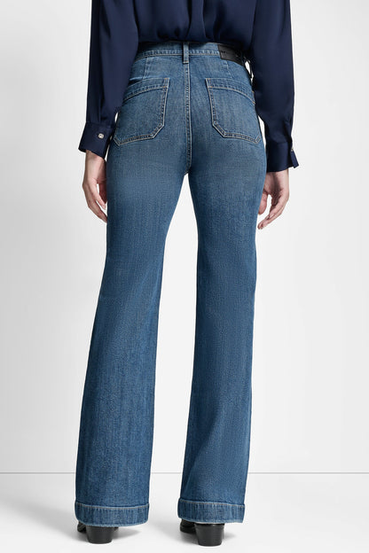 HIGH-RISE RELAXED FLARE WITH POCKETS
