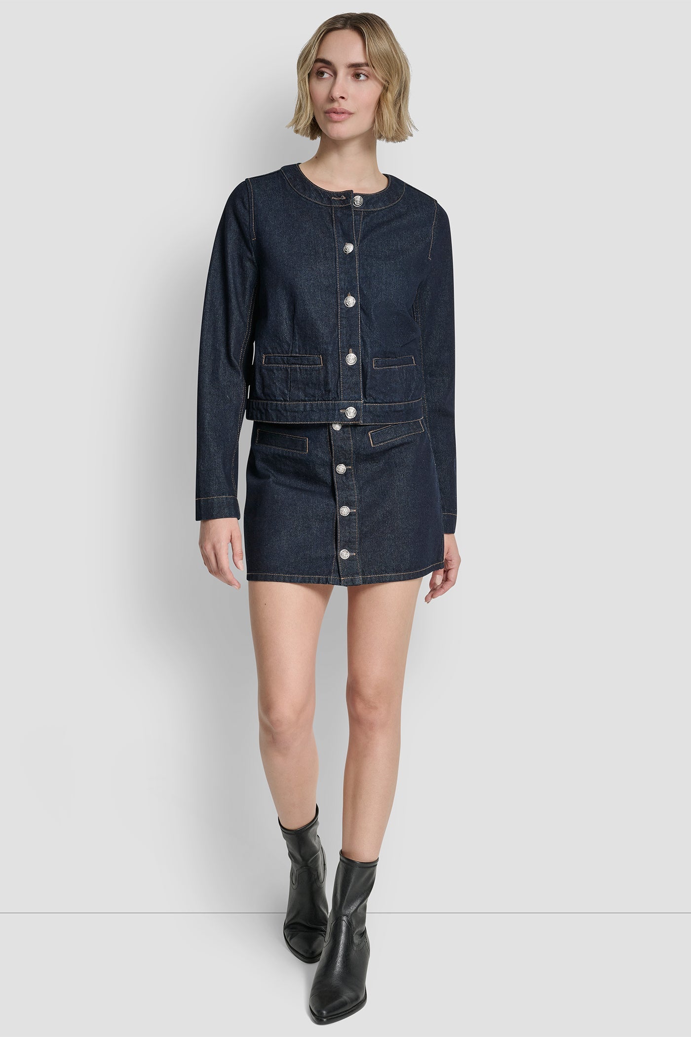 DENIM CARDIGAN