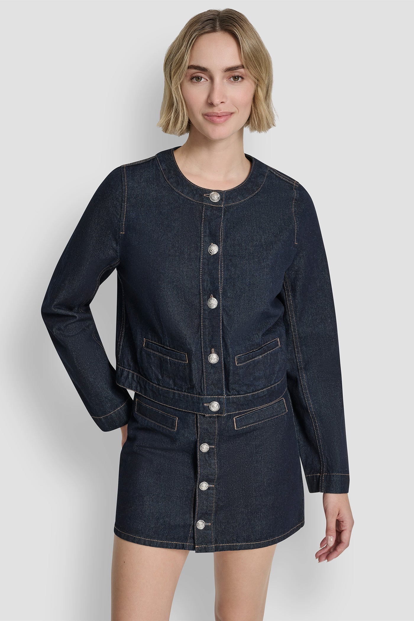 DENIM CARDIGAN