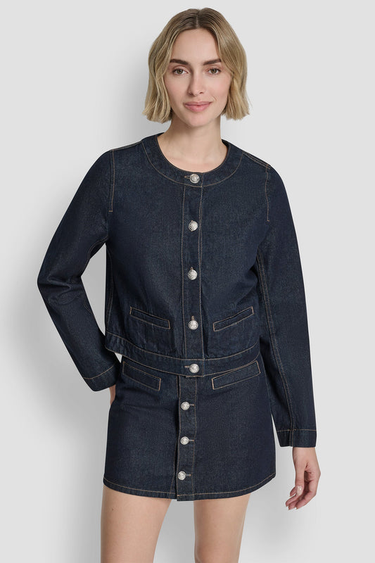 DENIM CARDIGAN