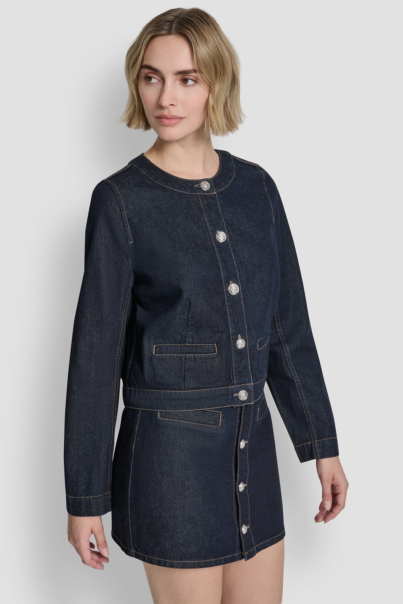 DENIM CARDIGAN