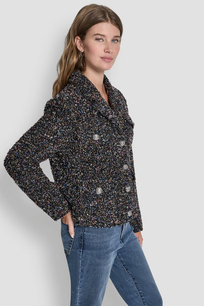 BUTTON FRONT JACKET WITH UTILITY POCKETS