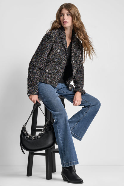 BUTTON FRONT JACKET WITH UTILITY POCKETS