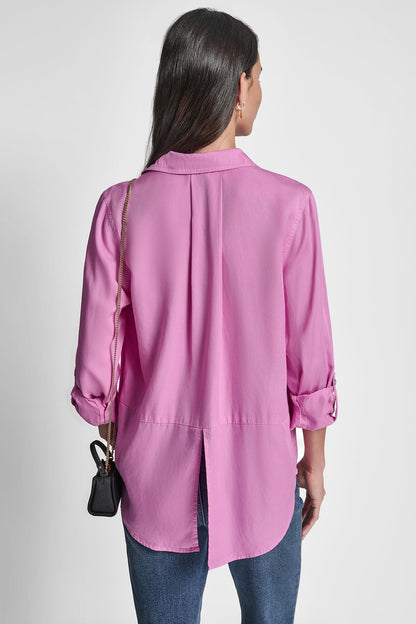 SPLIT BACK BUTTON FRONT WITH ROLL TAB