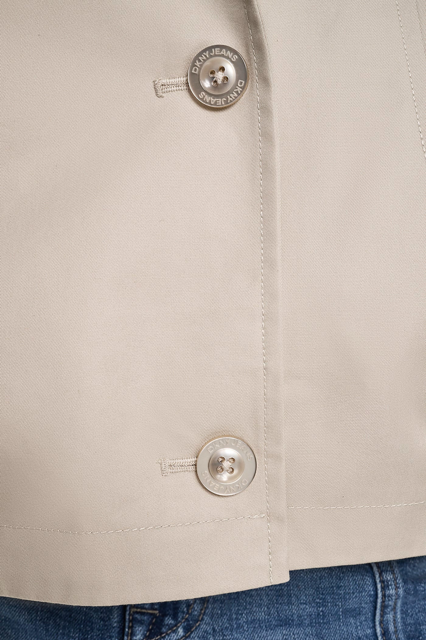 SINGLE-BREASTED MILITARY SHORT TRENCH