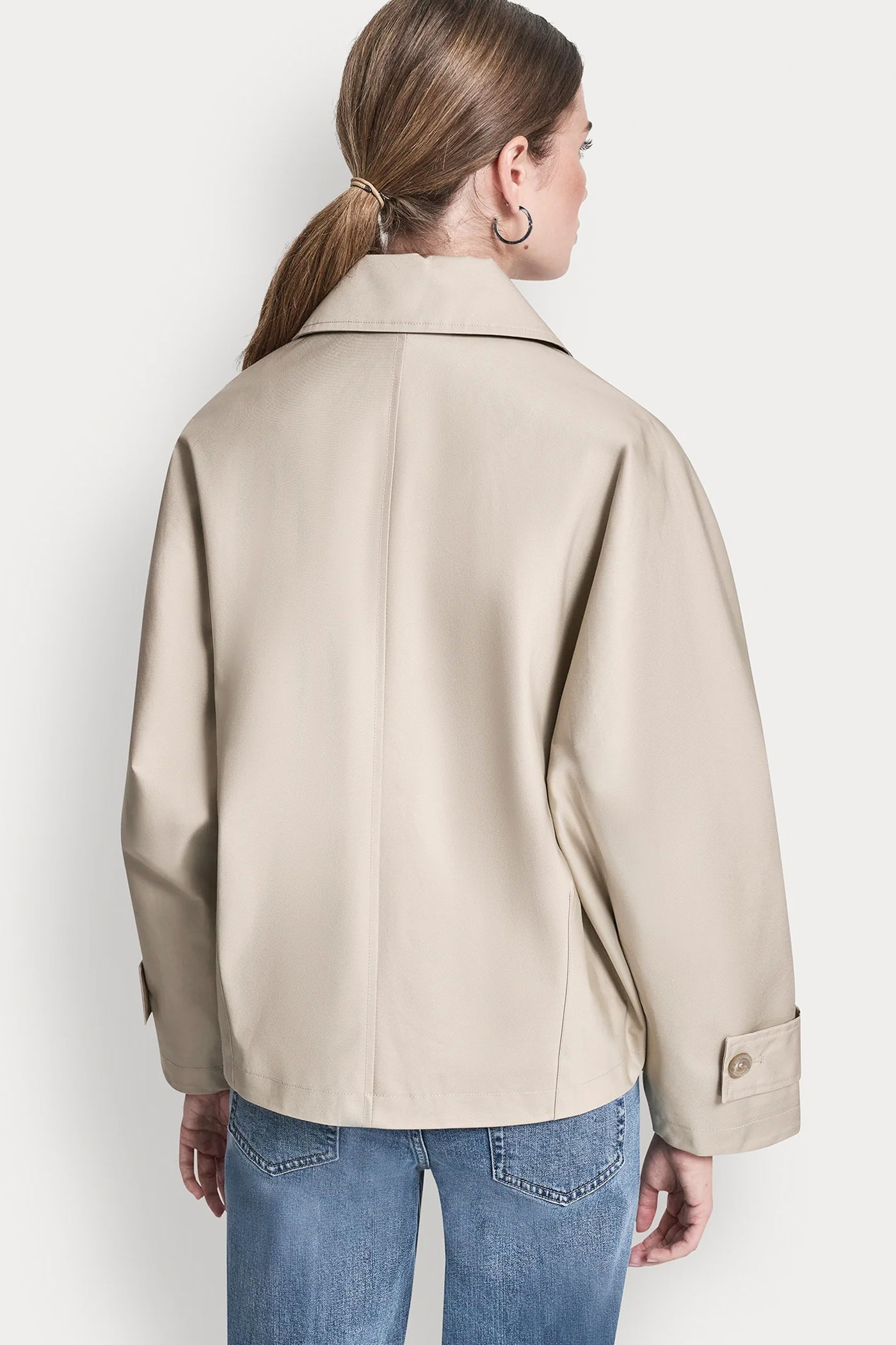 SINGLE-BREASTED MILITARY SHORT TRENCH