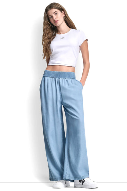 WIDE LEG PULL-ON PANT